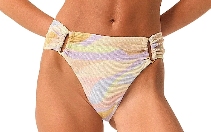 Ring Bandeau-Detail Fanned Bikini