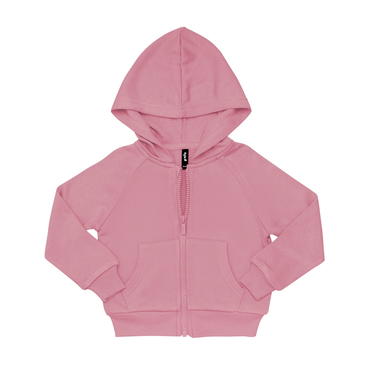 Fleece Zip Up Hoodie in Apple Blossom