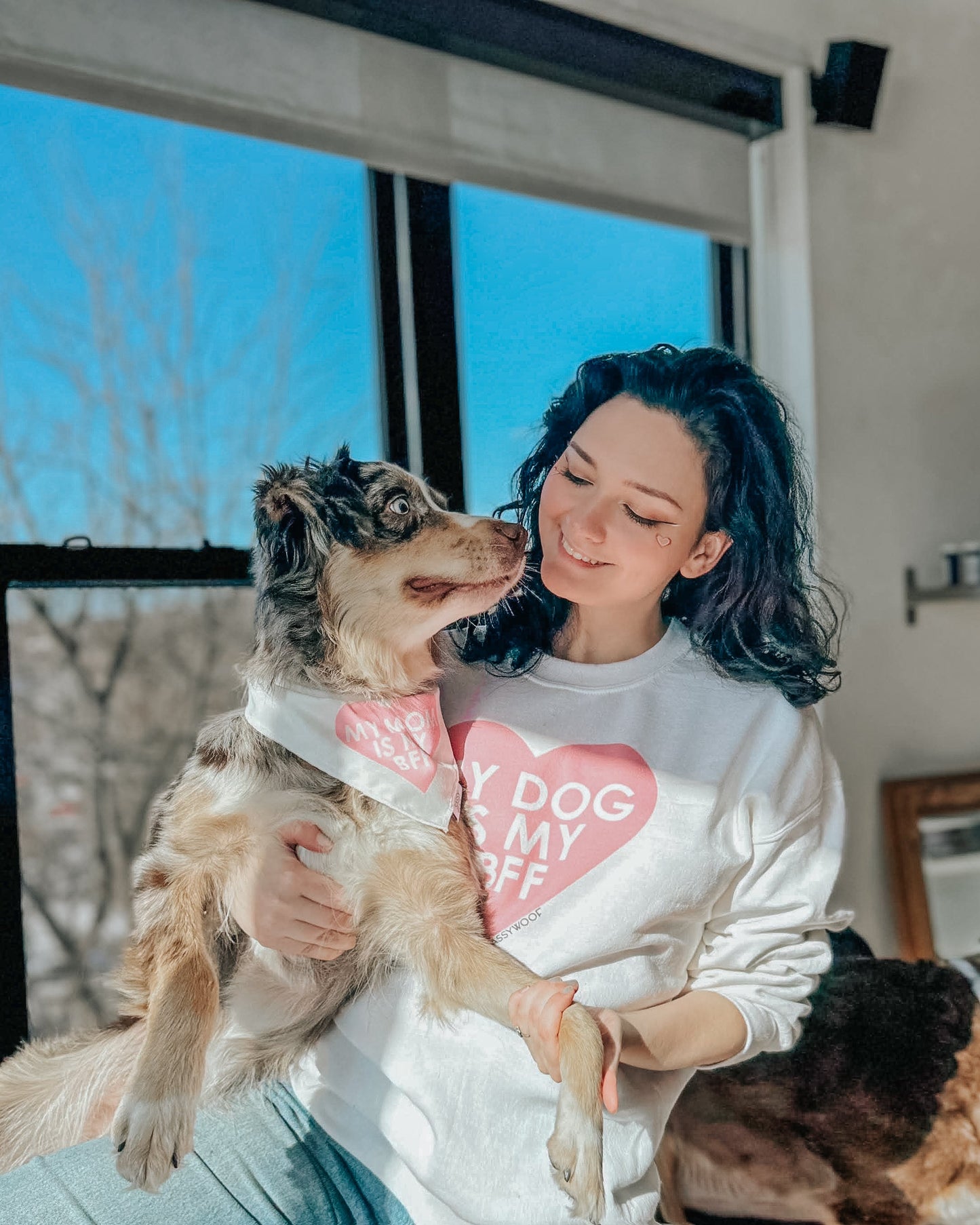 Sweatshirt - My Dog is my BFF (PINK)