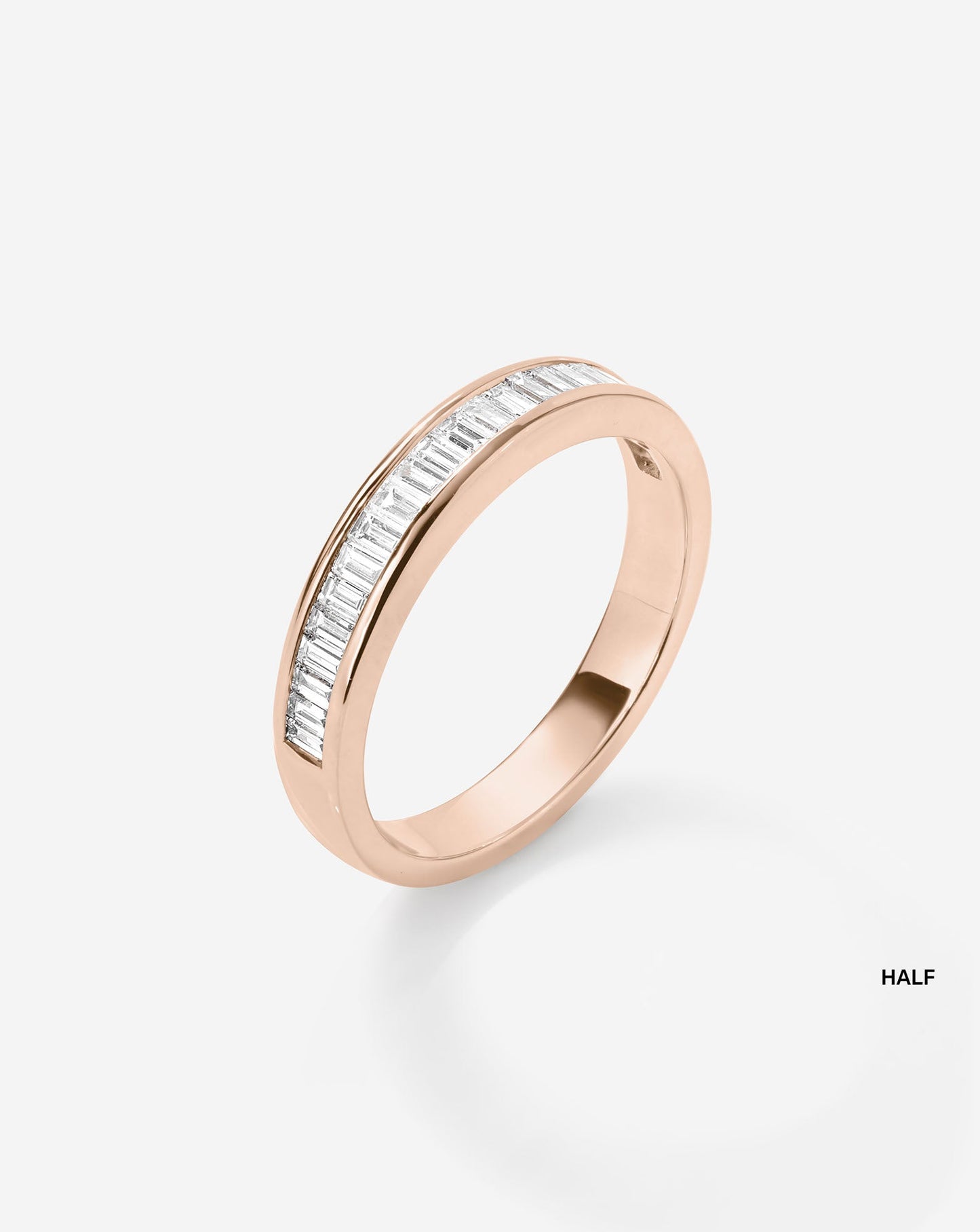 Baguette Diamond Channel Set Half Band