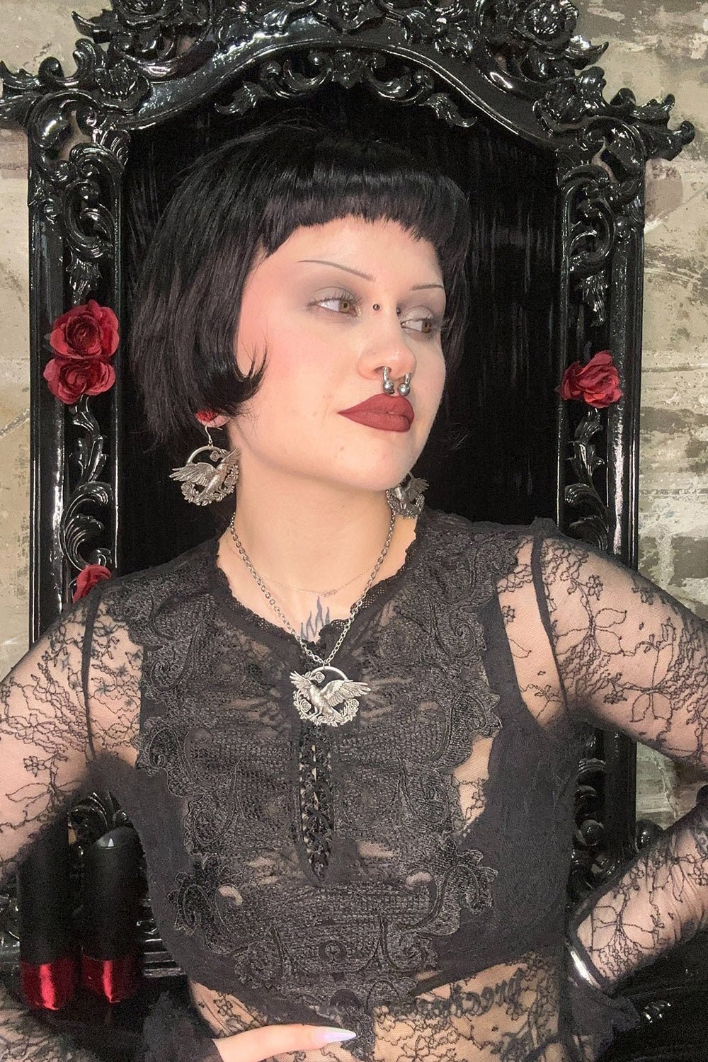 A Murder in the Roses Earrings