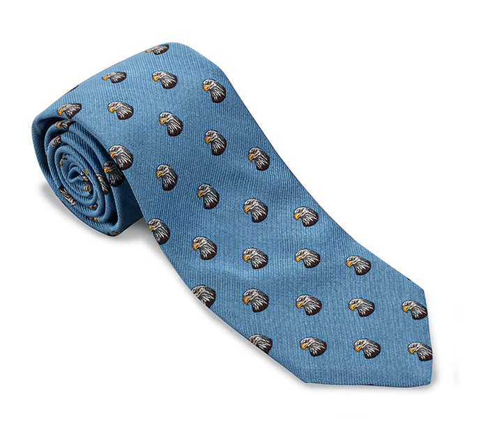 Bald Eagle Tie (Lightt Blue)