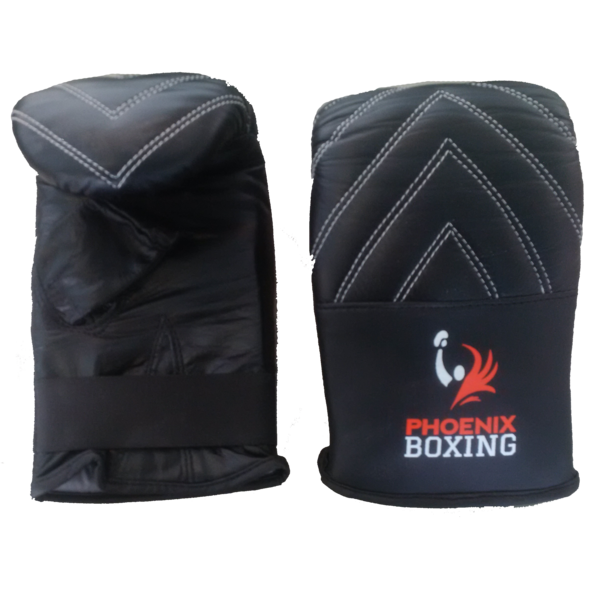 Black PHOENIX BOXING BAG MITTS
