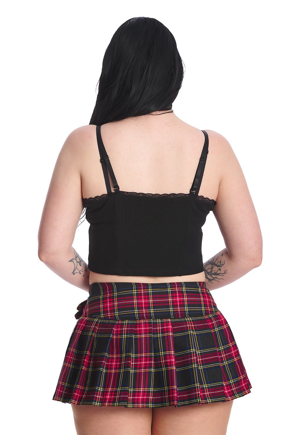 Black Ruffles Crop Top