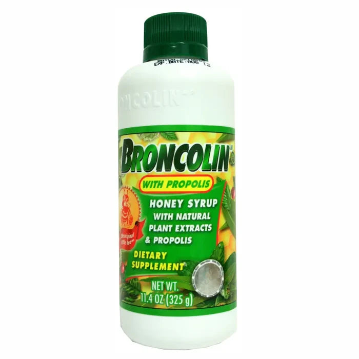 Wholesale Broncolin Honey Cough Syrup with Propolis 11.4oz- Trusted relief at Mexmax INC.