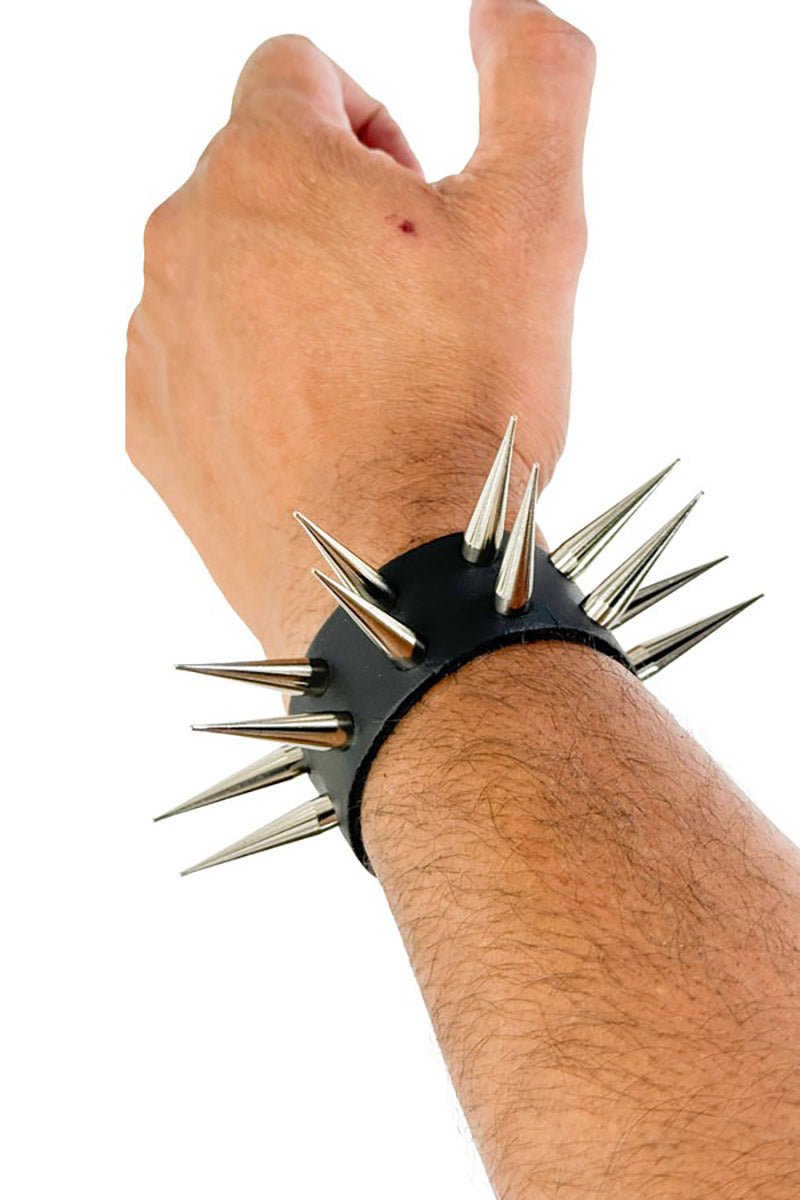 Cadaverous Cone Sharp Spike Cuff Bracelet