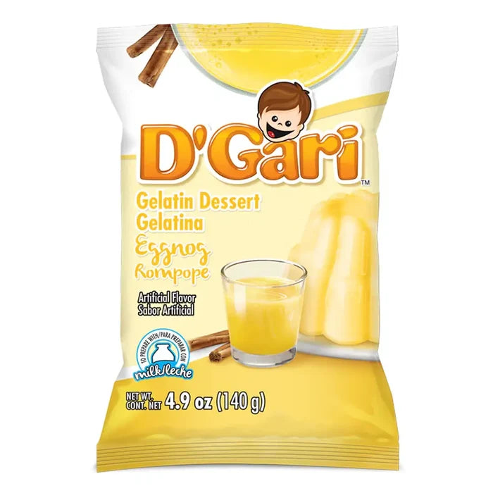 Wholesale D'Gari Gelatin Rompope Milk 4.2oz- Mexican dessert mix at Mexmax INC.