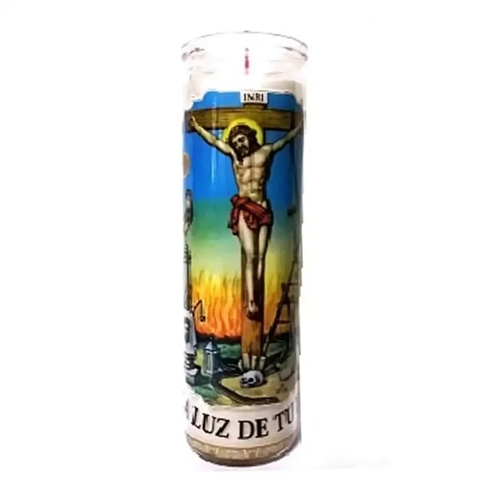 Justo Juez Candle (White) - Wholesale Mexican Groceries at Mexmax INC