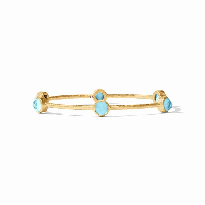 Milano Luxe Bangle (Iridescent Capri Blue)