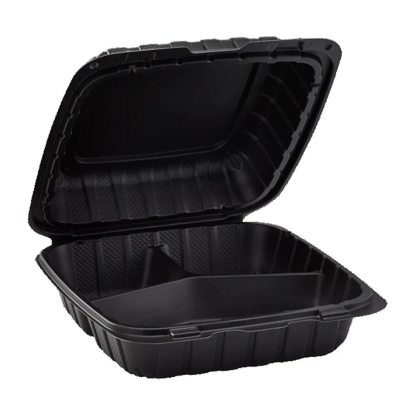 Wholesale Mineral Container Three Compartment Black- Mexmax INC Modern Mexican Grocery Supplies.