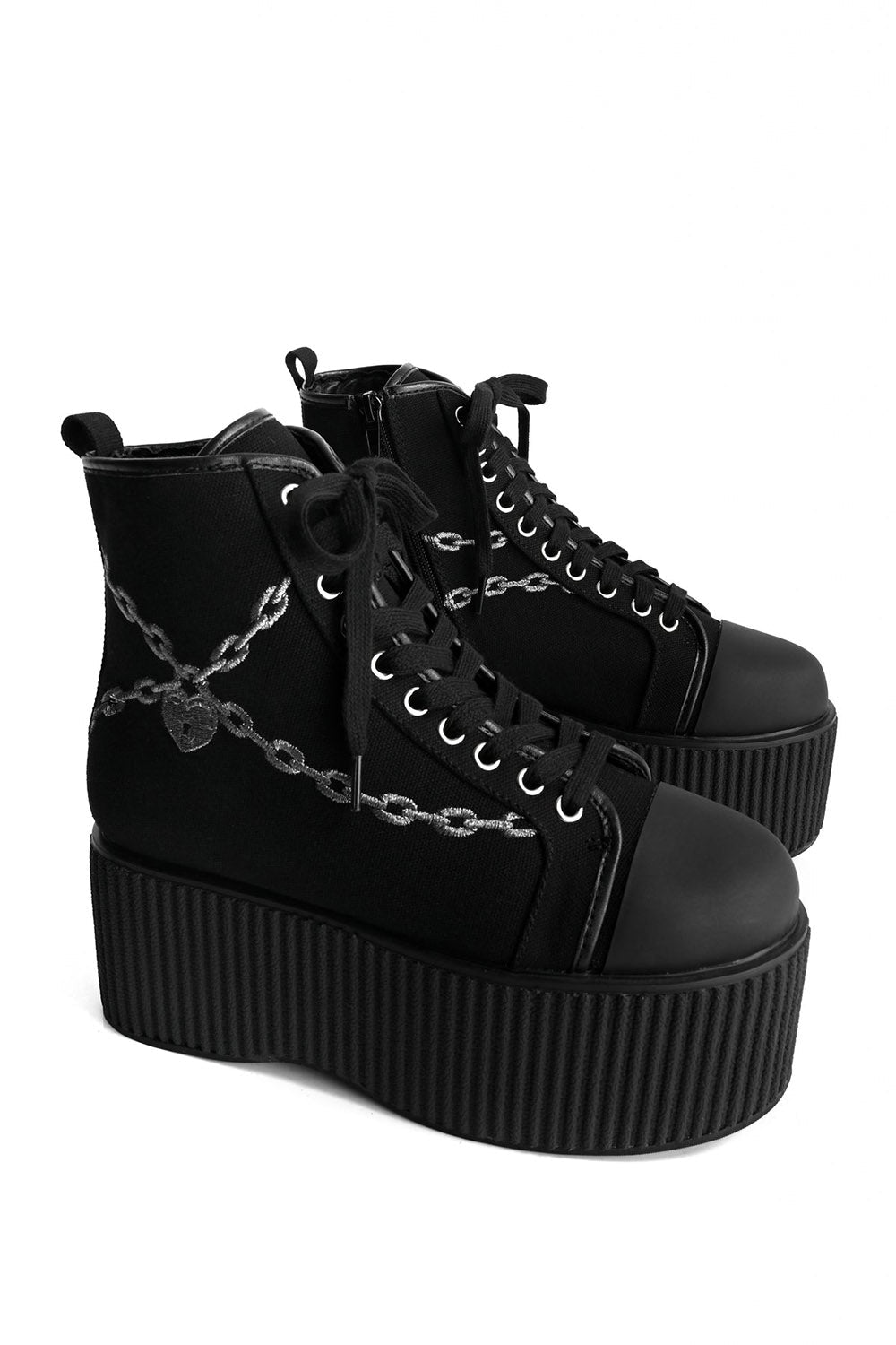 Chained Platform Sneakers