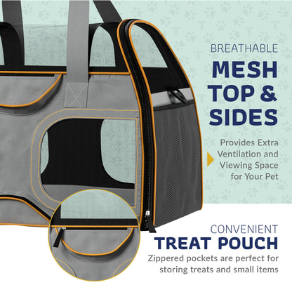 Katziela - Luxury Rider Pet Carrier with Removable Wheels - 4 Colors
