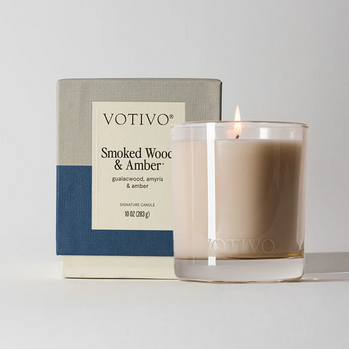 10 oz Signature Candle (Smoked Wood and Amber)