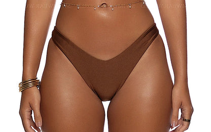 Zig Zag Knotted Cut-Out Triangle-High Leg Bikini