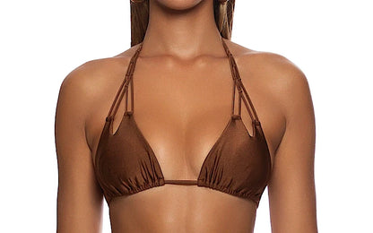 Zig Zag Knotted Cut-Out Triangle-High Leg Bikini