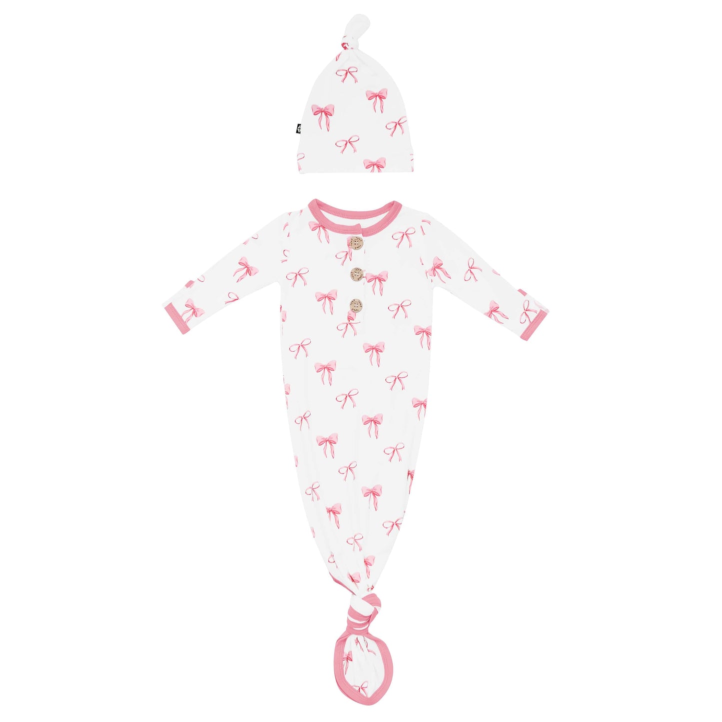 Knotted Gown with Hat Set in Bow