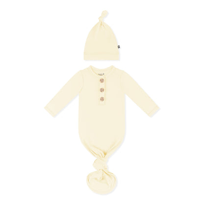 Knotted Gown with Hat Set in Chamomile