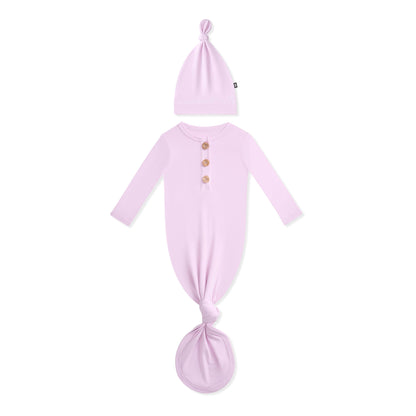 Knotted Gown with Hat Set in Thistle