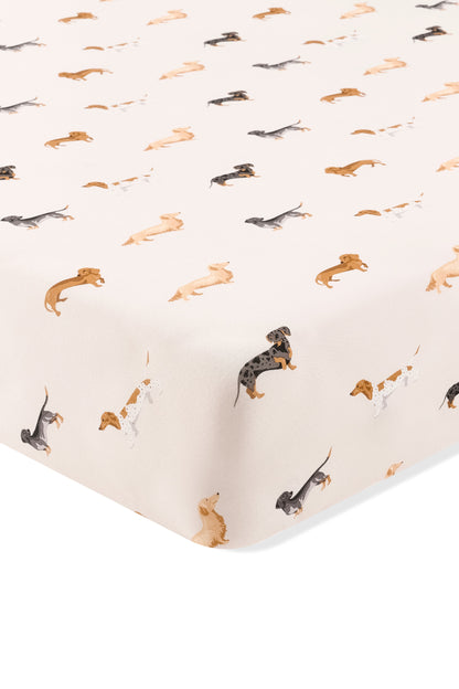 Crib Sheet in Dachshund