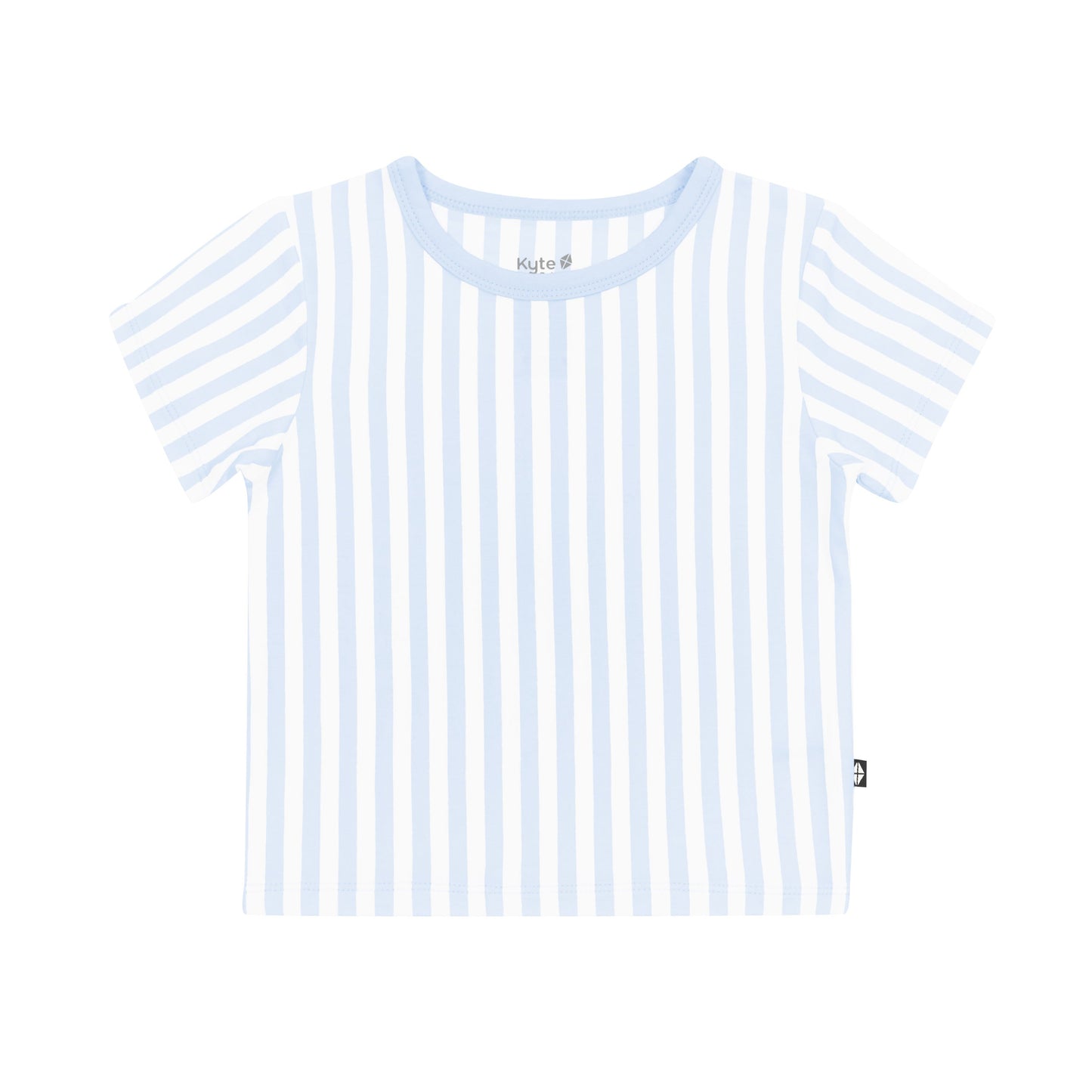 Toddler Basic Tee in Small Mist Stripe