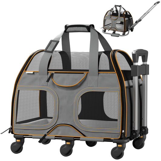 Luxury Rider Pet Carrier with Removable Wheels