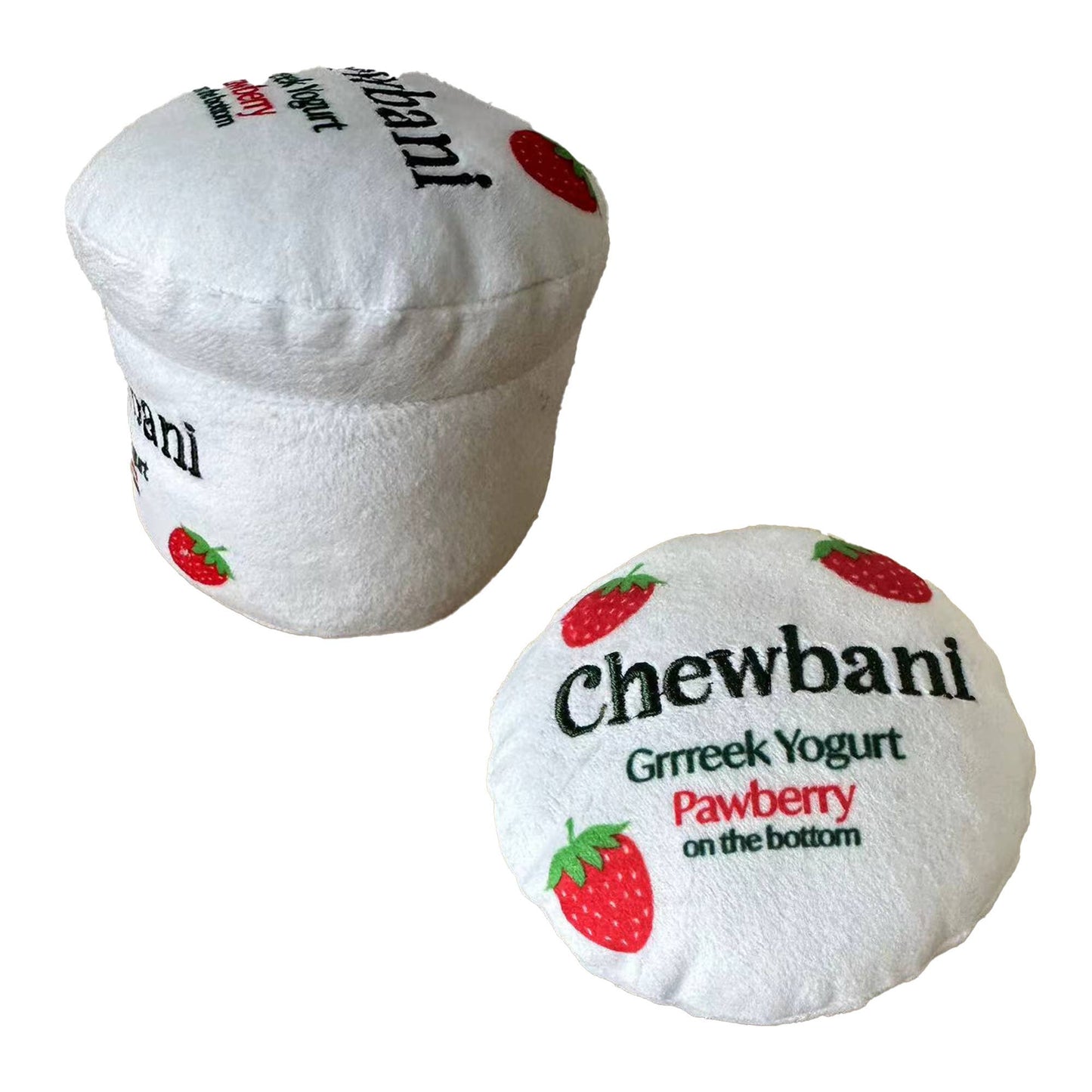 Chomp Haus - Chewbani Grrreek Yogurt – Plush Squeaky Designer Dog Toy