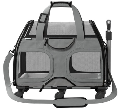 Luxury Rider Pet Carrier with Removable Wheels