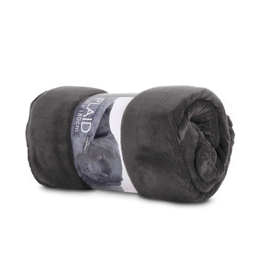 Lex en Max B.V. - Plaid Fleece 130X180 Grey Blanket