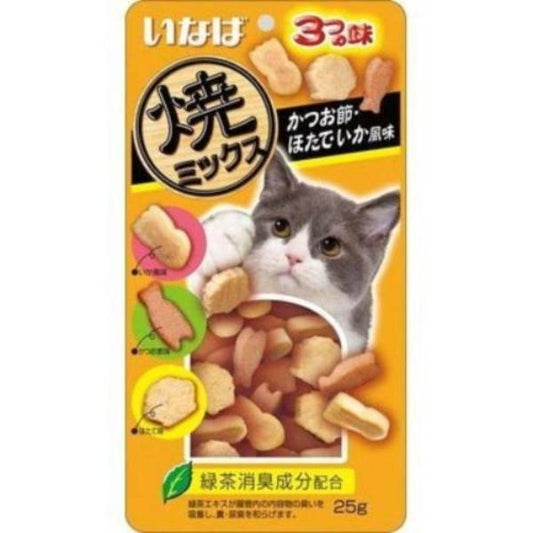 Ciao - (Soft Bits Mix) Tuna and Chicken Fillet with Dried Bonito Scallop and Squid Flavor