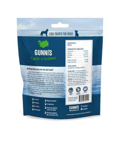 Gunni's A Taste Of Iceland Wolffish Wafers 5 Oz.