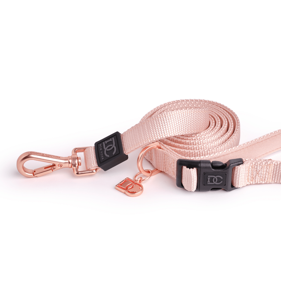 Doodle Couture, New York - Secure-In-Place Dog Leash - Blush