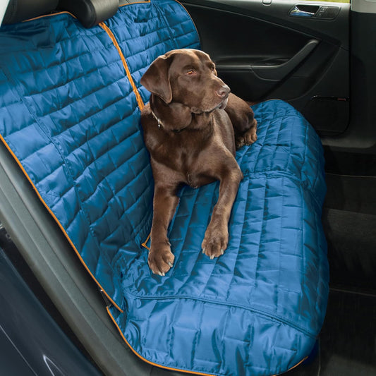 Kurgo - Loft Bench Seat Cover, Coastal Blue/Charcoal