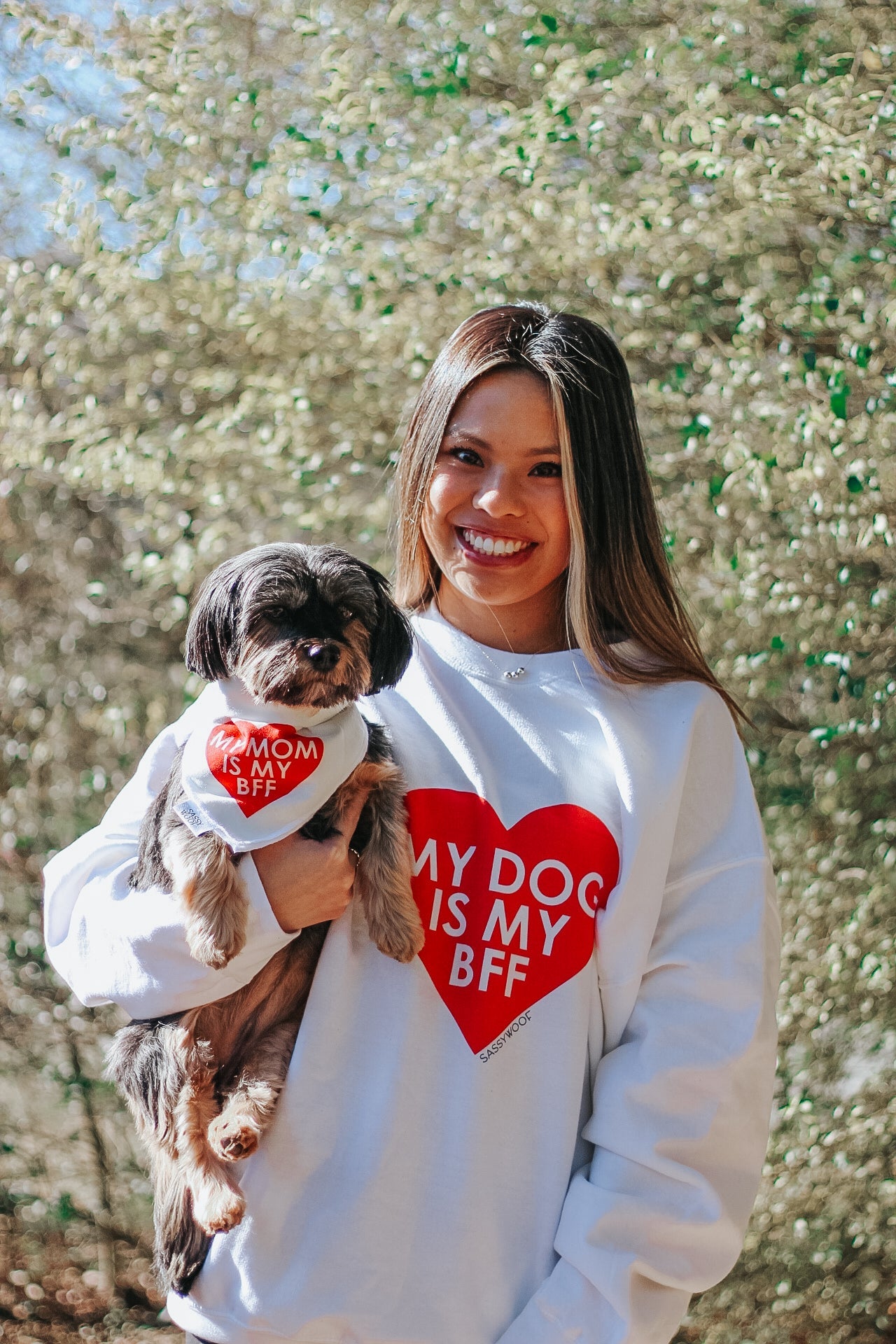 Sweatshirt - My Dog is my BFF (RED)