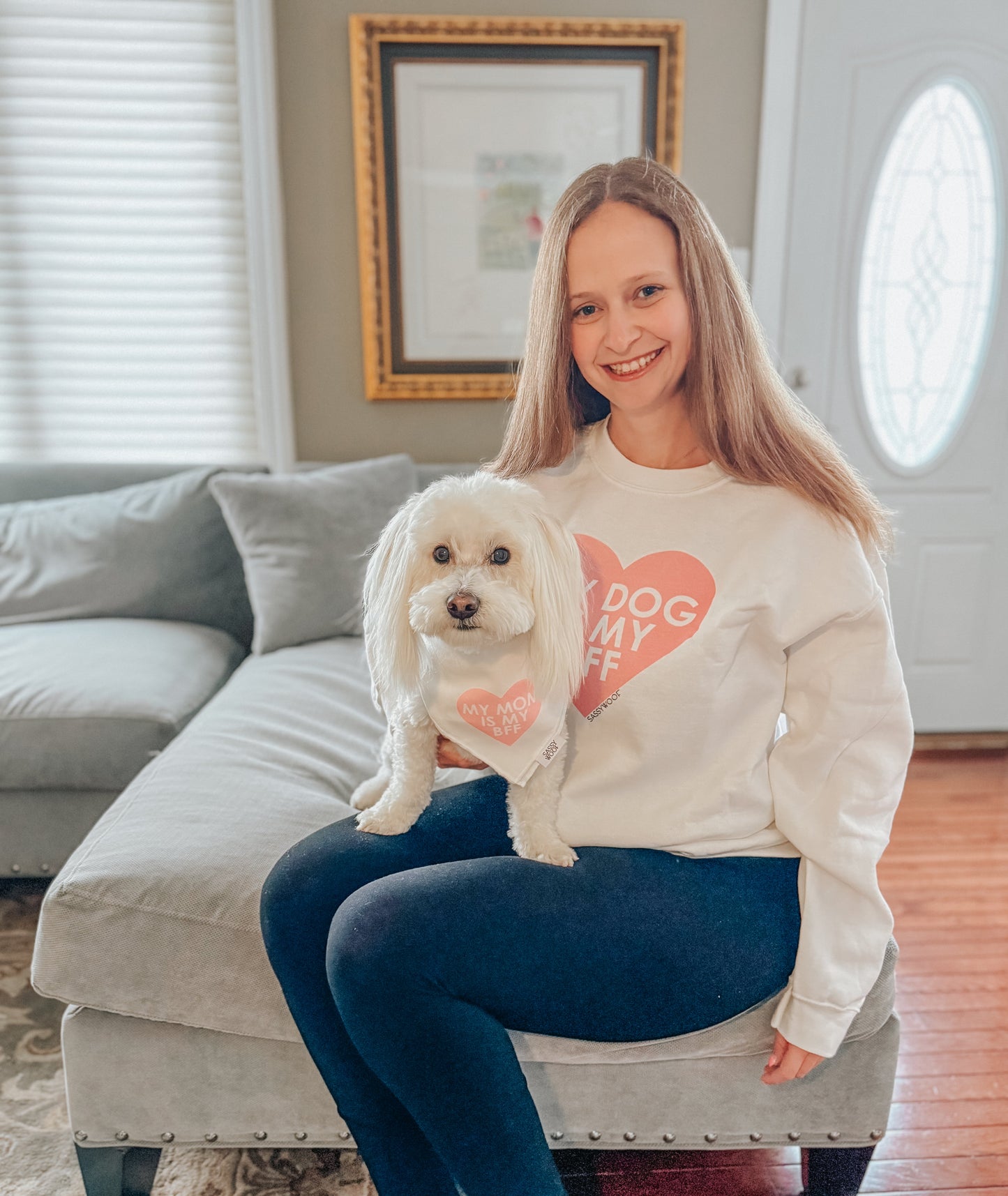 Sweatshirt - My Dog is my BFF (PINK)