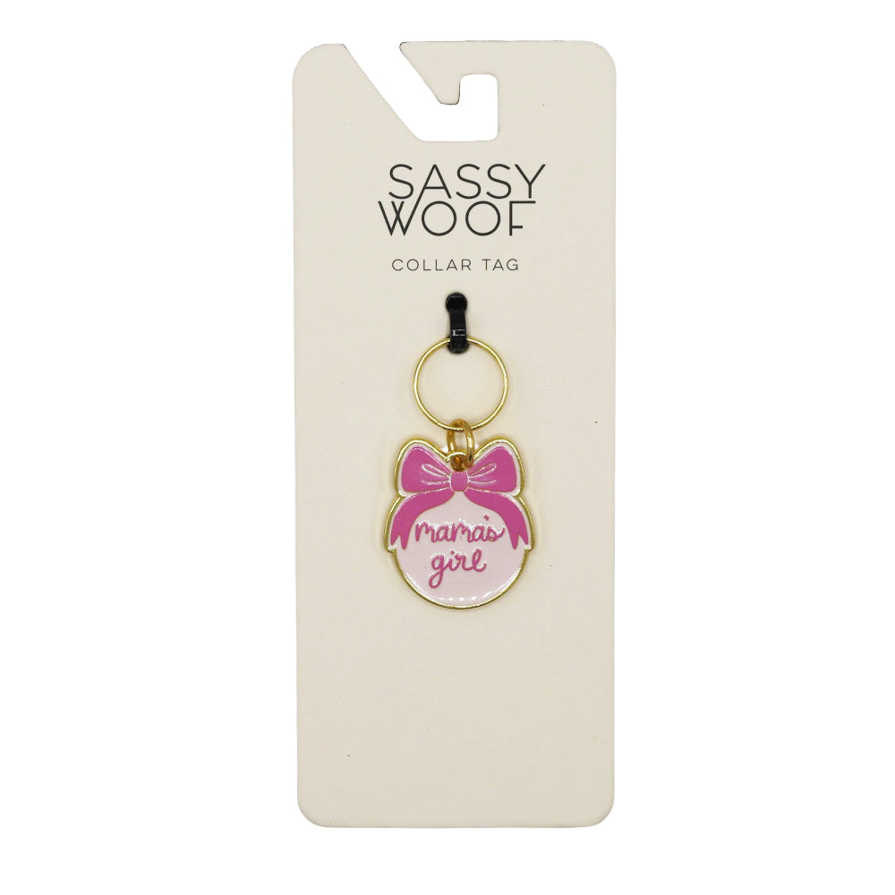 Collar Tag - Mama's Girl (Gold)
