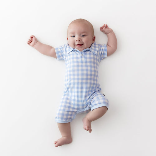 Polo Shortall in Gingham Breeze
