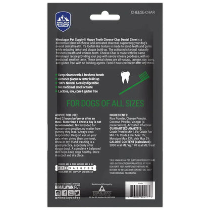 Himalayan Pet Cheese-Happy Teeth Char  Dental Chew