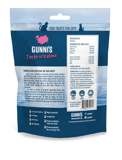Gunni's A Taste of Iceland Hearring Omega Bites 3 Oz.