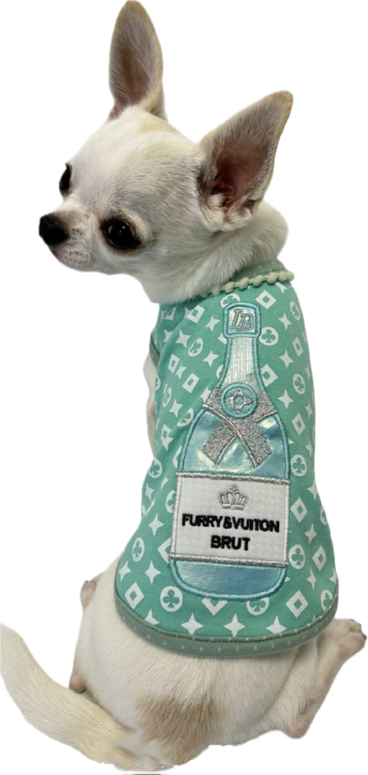 Furry Vuiton Champagne Cool Mint Bubbles Tank
