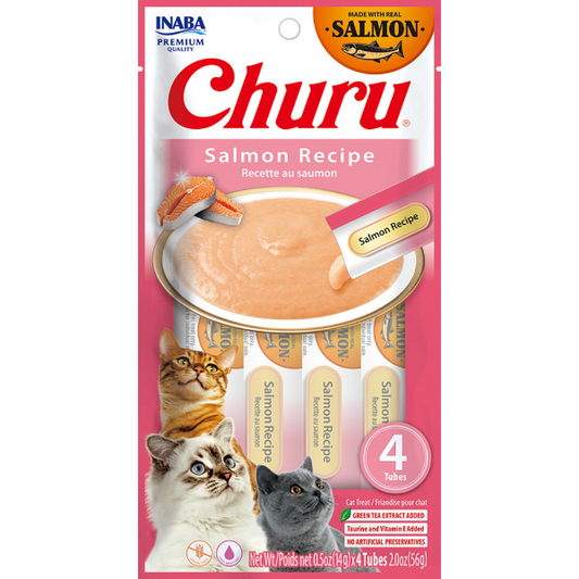 INABA - Churu Salmon Recipe 56g (14g X 4 Tubes)