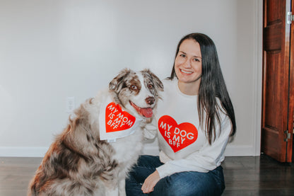 Sweatshirt - My Dog is my BFF (RED)