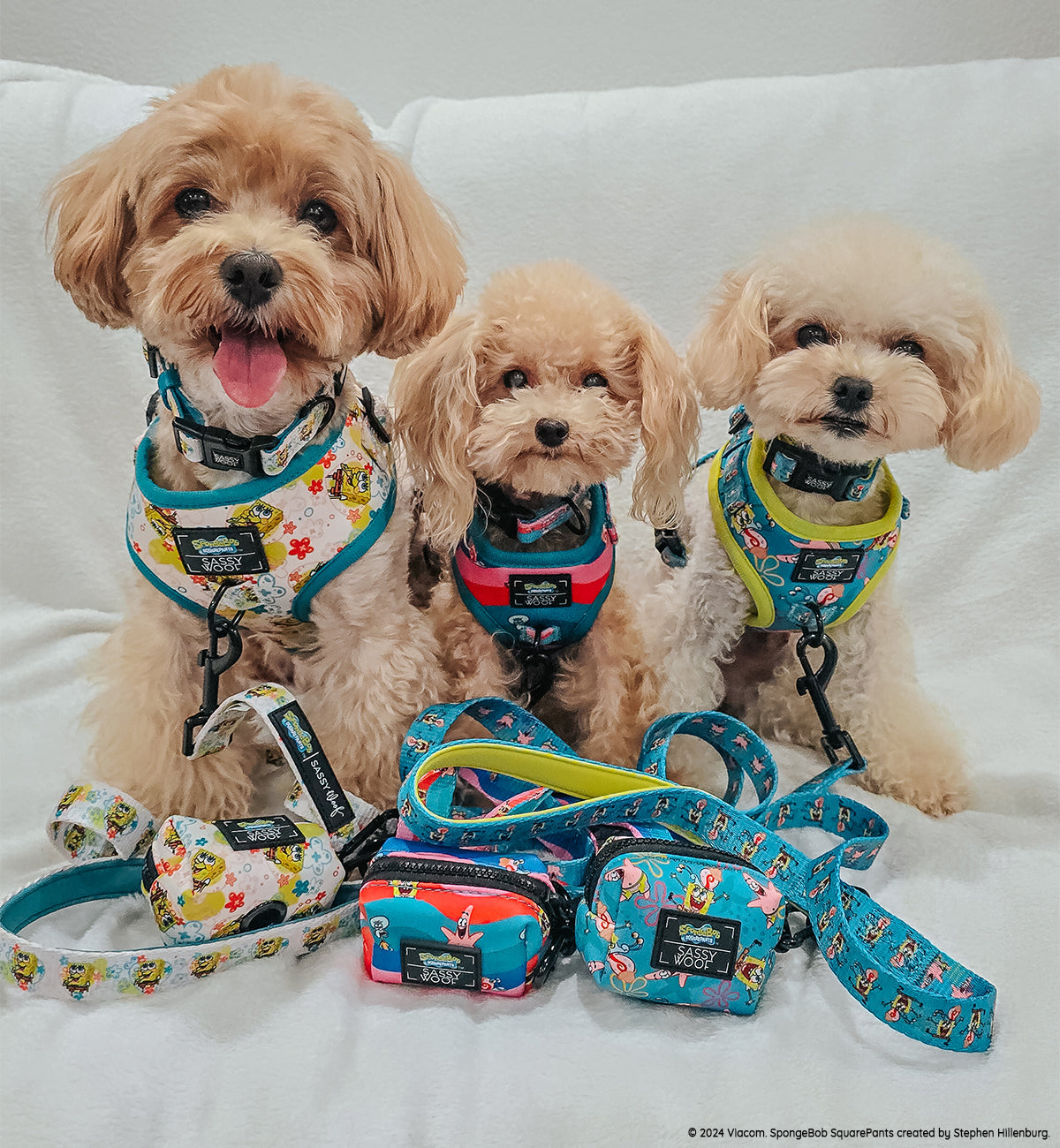 Dog Adjustable Harness - SpongeBob SquarePants™ Jelly Fishin'