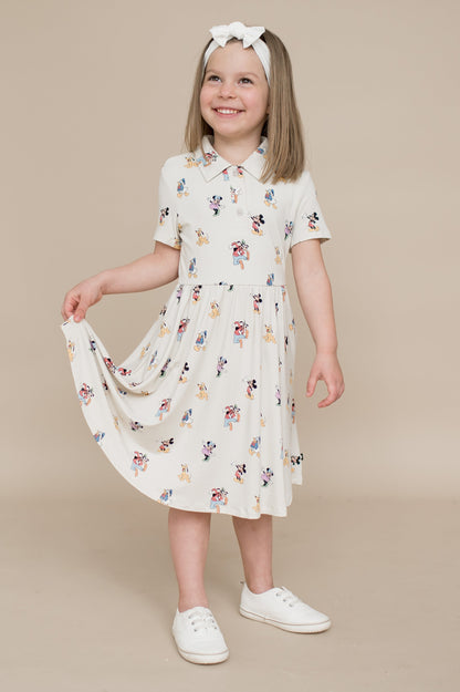 Polo Dress in Mickey Mouse and Friends