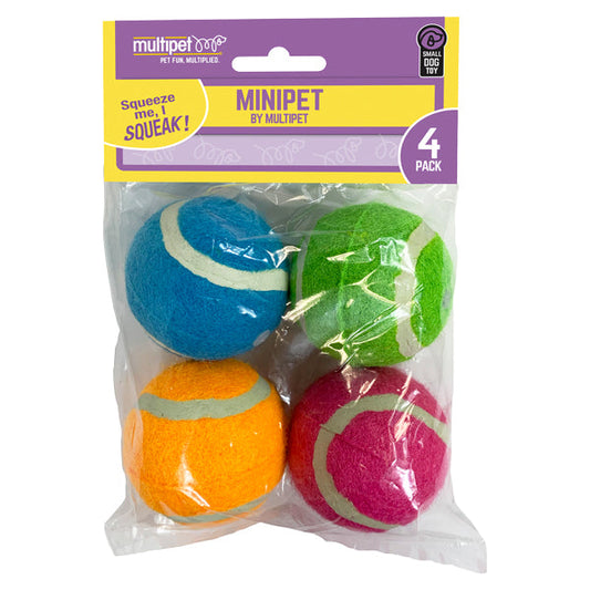 Minipet Squeaky Tennis Balls Toys