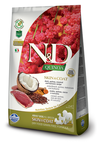 Farmina N&D Quinoa Skin and Coat Duck for Adults Dry Dog Food