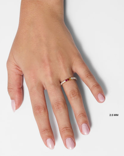 2.5 mm Personalized Classic Diamond Band | Platinum
