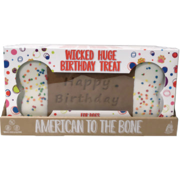 Huge Happy Birthday Bone Cookie