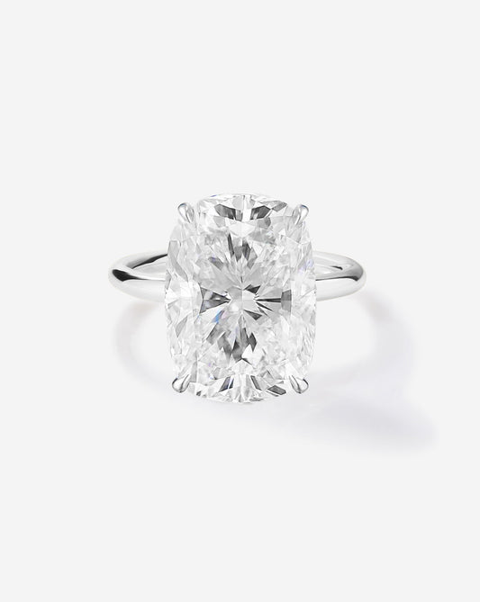 10.01 Cushion Natural Diamond in Cloud Solitaire