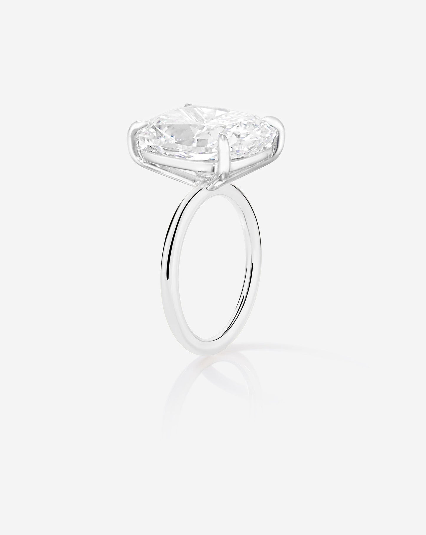 10.01 Cushion Natural Diamond in Cloud Solitaire
