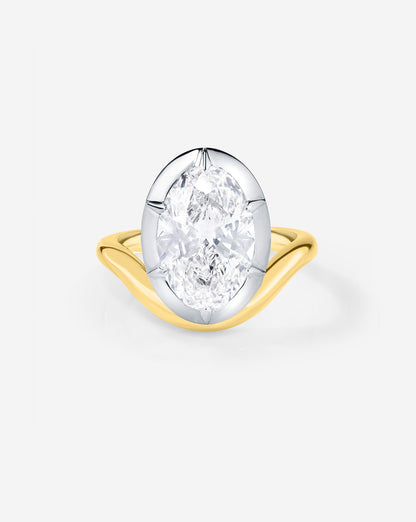 3.13 Oval Lab Diamond in The Nest